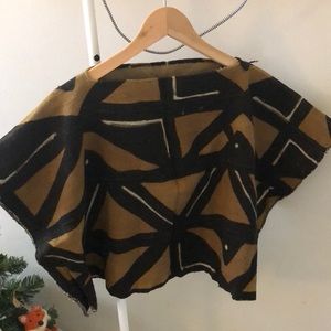 Urban Renewal Multi Pattern Cropped Cape